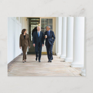 Kamala Harris Barack Obama & Joe Biden Postcard