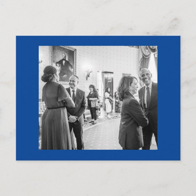 Kamala Harris & Barack Obama  Postcard (Front)