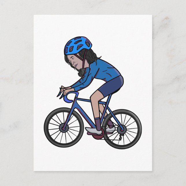 Kamala Harris Bike Postcard (Front)