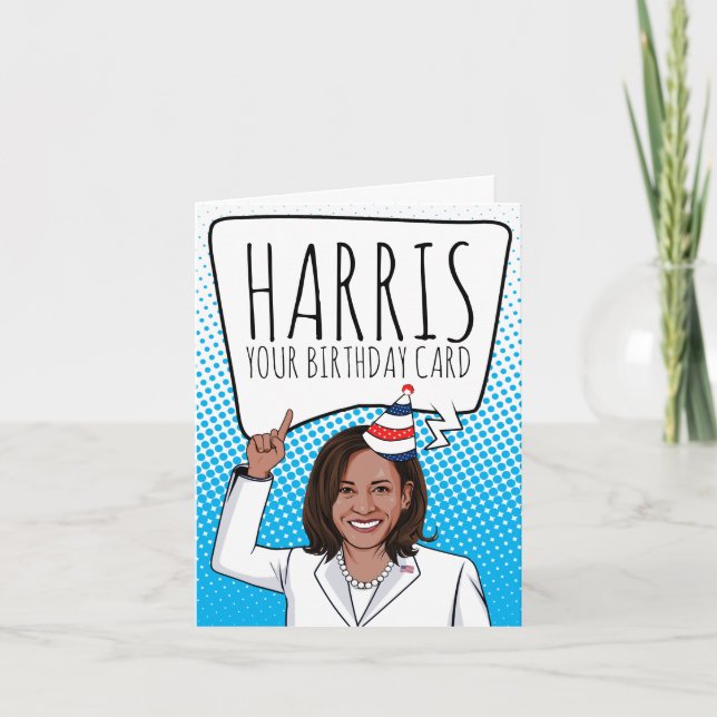 Kamala Harris Birthday: Harris Your Birthday Card (Front)