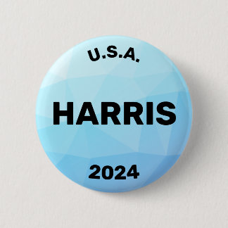 Kamala Harris Blue 2024 6 Cm Round Badge
