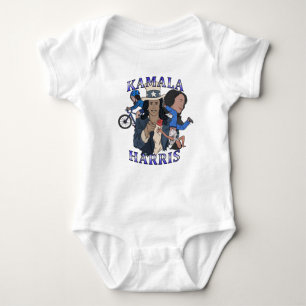 Kamala Harris Bootleg Rap Style Election Baby Bodysuit