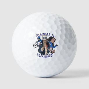 Kamala Harris Bootleg Rap Style Election Golf Balls