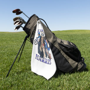 Kamala Harris Bootleg Rap Style Election Golf Towel