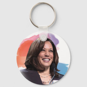 Kamala Harris Button Keychain