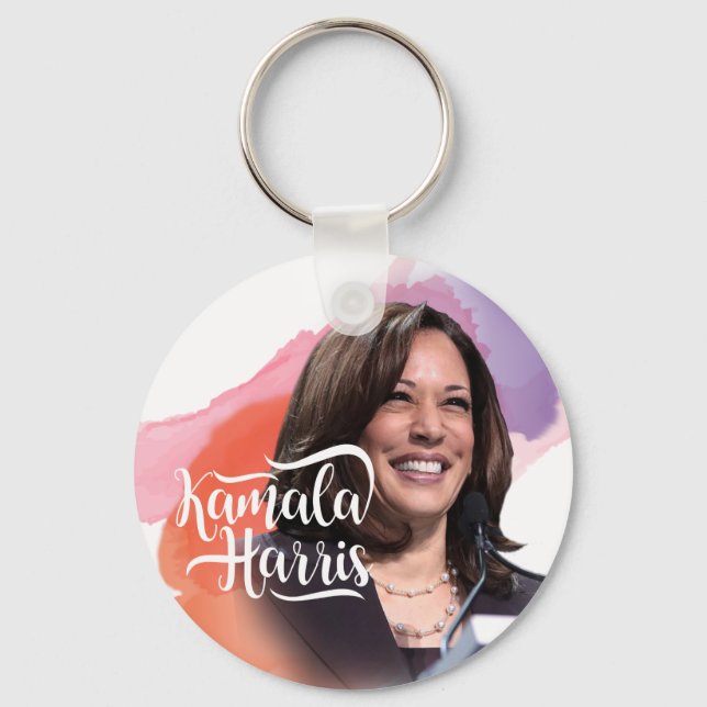 Kamala Harris Button Keychain (Front)