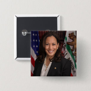 Kamala Harris Candidate for President US 2024 15 Cm Square Badge