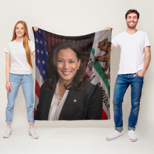 Kamala Harris Candidate for President US 2024 Fleece Blanket