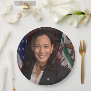 Kamala Harris Candidate for President US 2024 Paper Plate