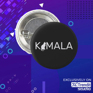 Kamala Harris Cat Lady, Cat ladies love Kamala 6 Cm Round Badge