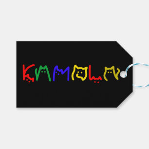 Kamala Harris - Cat Lettering Gift Tags