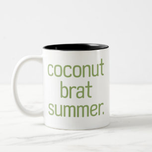 Kamala Harris Coconut Brat Summer 2024 Two-Tone Coffee Mug