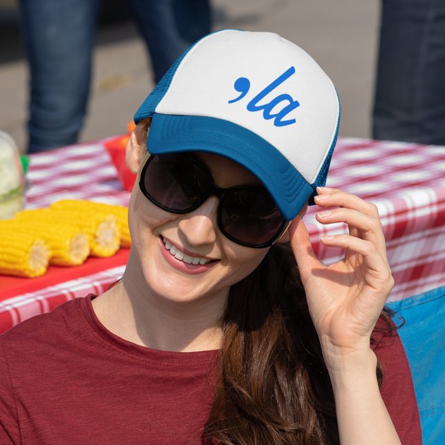 Kamala Harris Comma La Election 2024 Trucker Hat (Kamala Harris Comma La Election 2024 Trucker Hat)