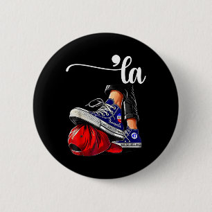 Kamala Harris Comma La Stepping On Mega Hat 6 Cm Round Badge