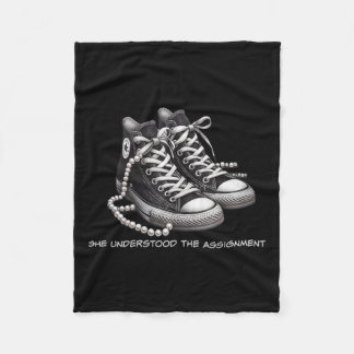 Kamala Harris Cute Shoes She Understood The Ignmen Fleece Blanket