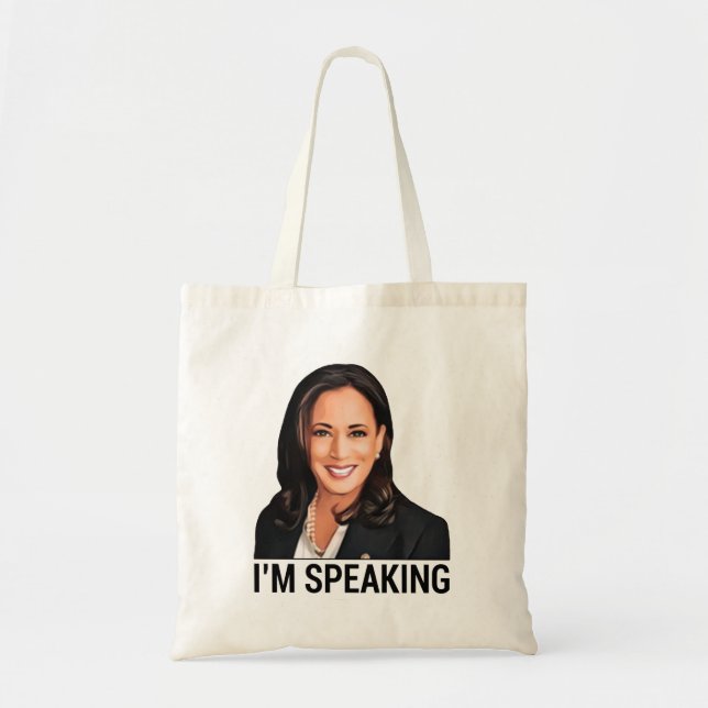 Kamala Harris Debate I’m Speaking Tote Bag (Front)