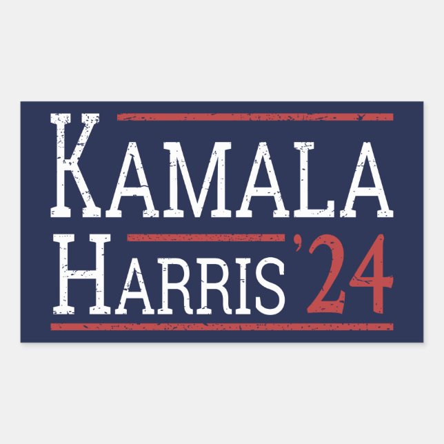 Kamala Harris Election 2024 I Rectangular Sticker (Front)