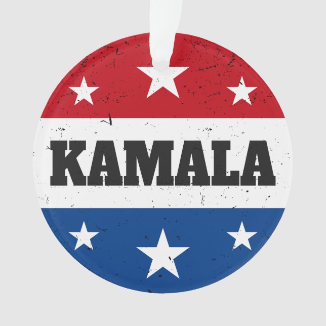 Kamala Harris Election 2024 V Ornament (Front)