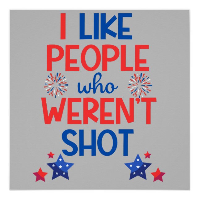 Kamala Harris Election Funny Anti-Trump Red & Blue Poster (Front)