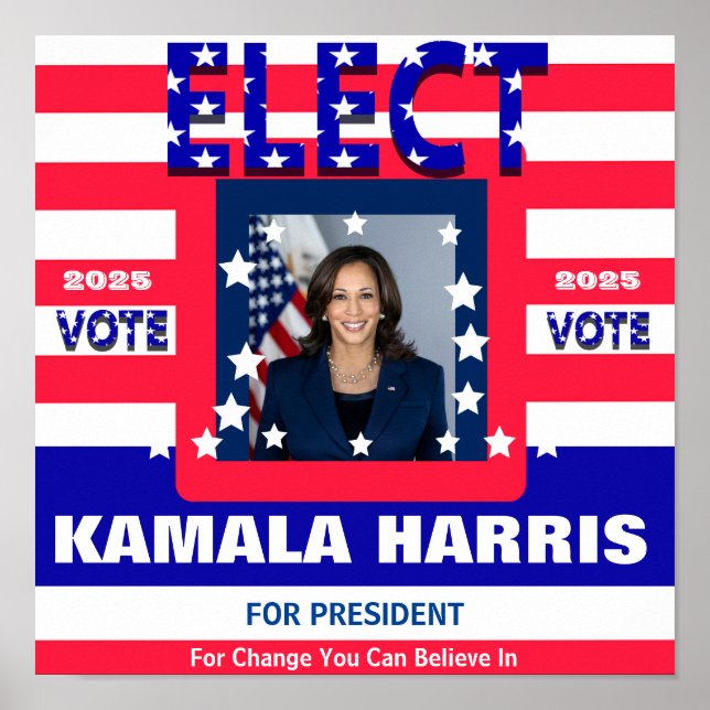Kamala Harris  Election Poster (Front)