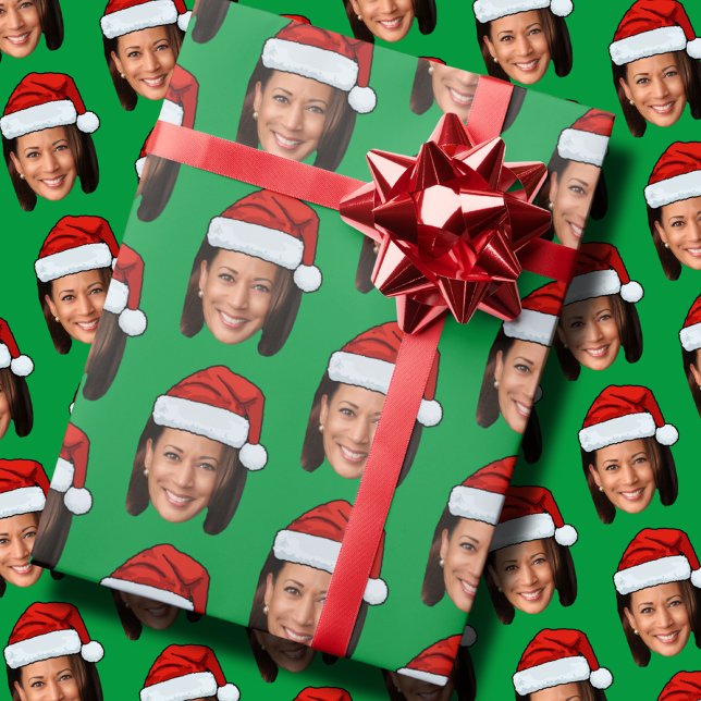 Kamala Harris Face  Wrapping Paper (Creator Uploaded)