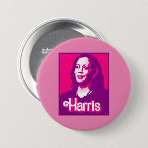Kamala Harris Fan Pink 7.5 Cm Round Badge