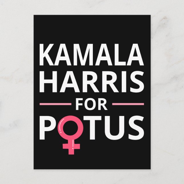 Kamala Harris For POTUS I Postcard (Front)