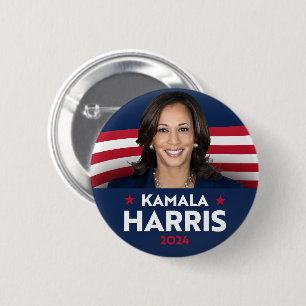 Kamala Harris for President 2024 6 Cm Round Badge