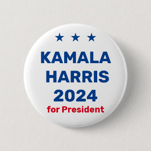Kamala Harris For President 2024 6 Cm Round Badge