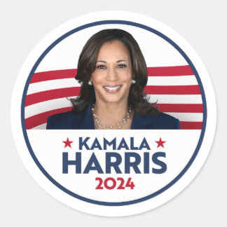 Kamala Harris for President 2024 Classic Round Sticker