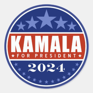 Kamala Harris for President 2024 Classic Round Sticker