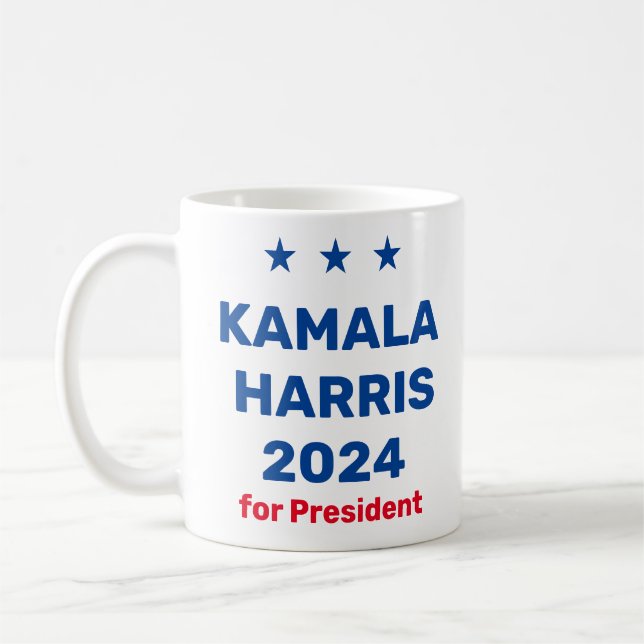 Kamala Harris For President 2024 Coffee Mug (Left)