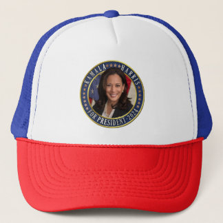 Kamala Harris for President 2024 Democrat Photo Trucker Hat