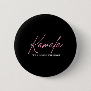Kamala Harris For President 2024 Election Freedom 6 Cm Round Badge