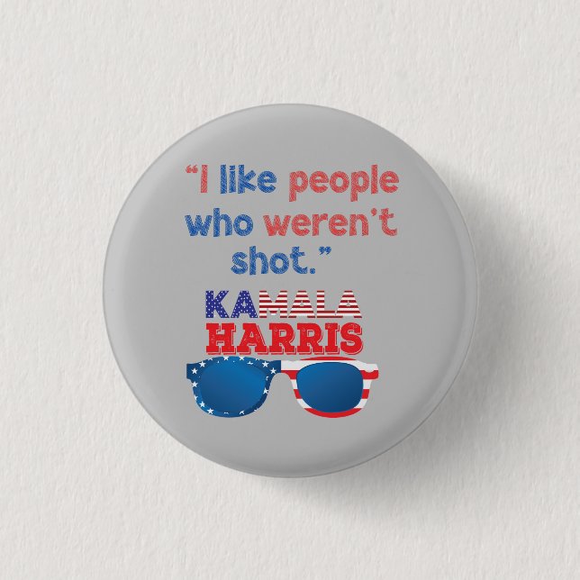 Kamala Harris for President 2024 funny anti-trump 3 Cm Round Badge (Front)