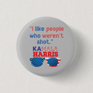 Kamala Harris for President 2024 funny anti-trump 3 Cm Round Badge