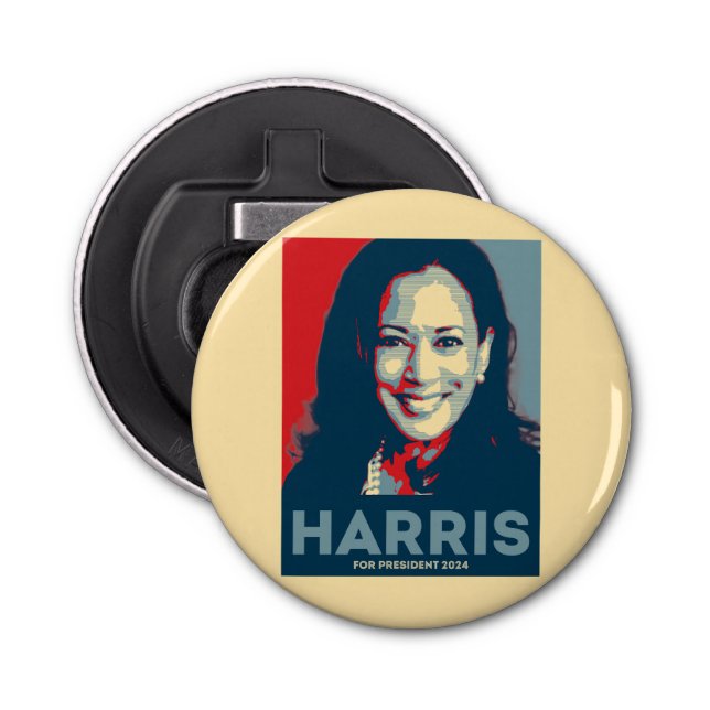 Kamala Harris For President 2024 - Hope Bottle Opener (Front)