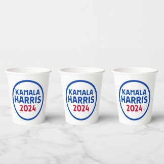 Kamala Harris for President 2024 Paper Cups