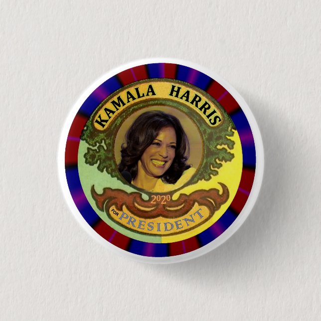 Kamala Harris for President 3 Cm Round Badge (Front)