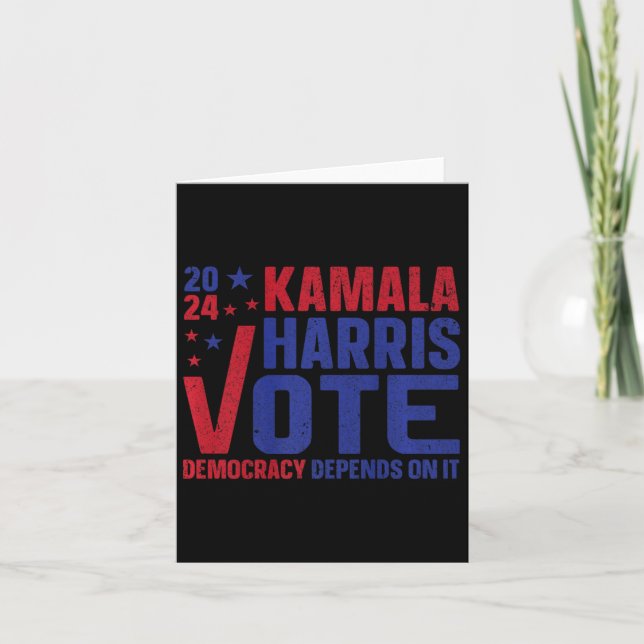 Kamala Harris For President A New Vision For Ameri Card (Front)