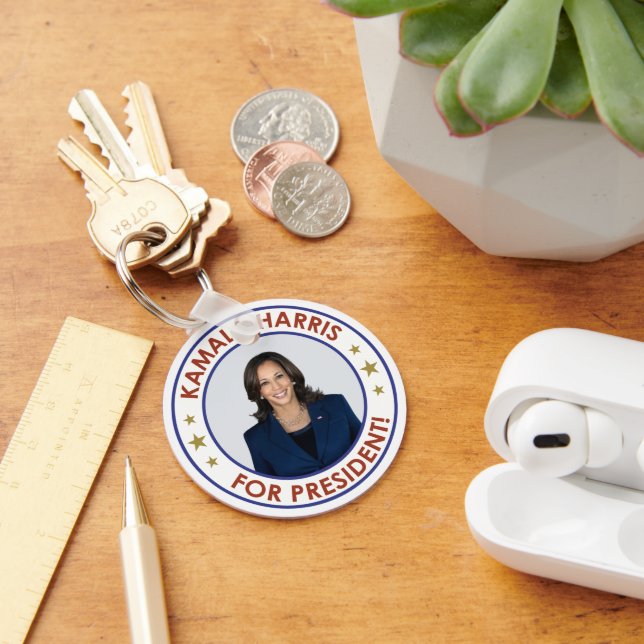 KAMALA HARRIS FOR PRESIDENT! KEY RING (Desk)