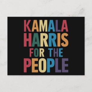 Kamala Harris For President LGBT Gay Pride Rainbow Postcard