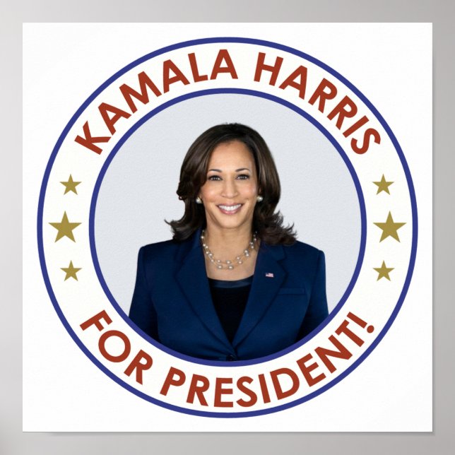 KAMALA HARRIS FOR PRESIDENT! POSTER (Front)