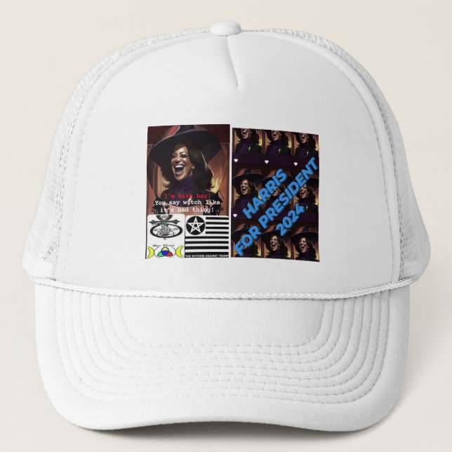 Kamala Harris for president, Trucker Hat (Front)