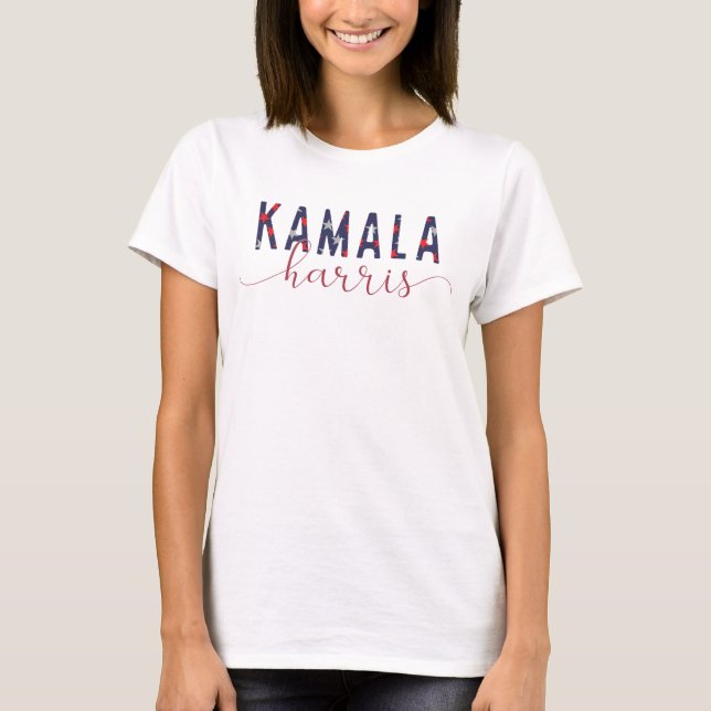 Kamala Harris for President Vote 2024 Tim Walz T-Shirt (Front)