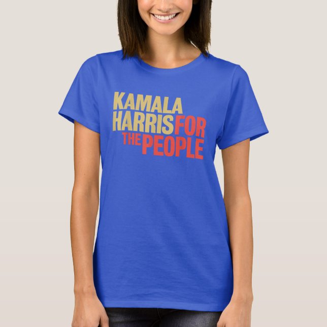 Kamala Harris for The People President 2024 T-Shirt (Front)