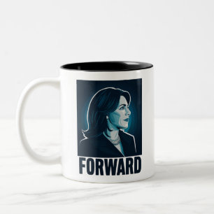 Kamala Harris Forward 2024 Presidential Election Two-Tone Coffee Mug