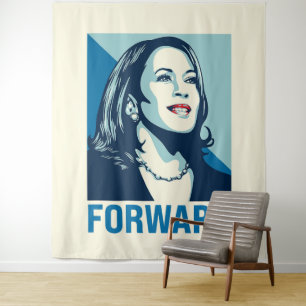 Kamala Harris Forward Tapestry