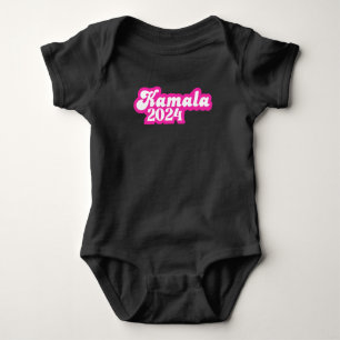 Kamala Harris girly Pink Logo 2024 Baby Bodysuit