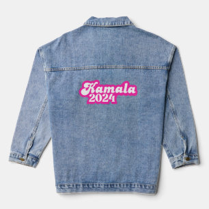 Kamala Harris girly Pink Logo 2024 Denim Jacket